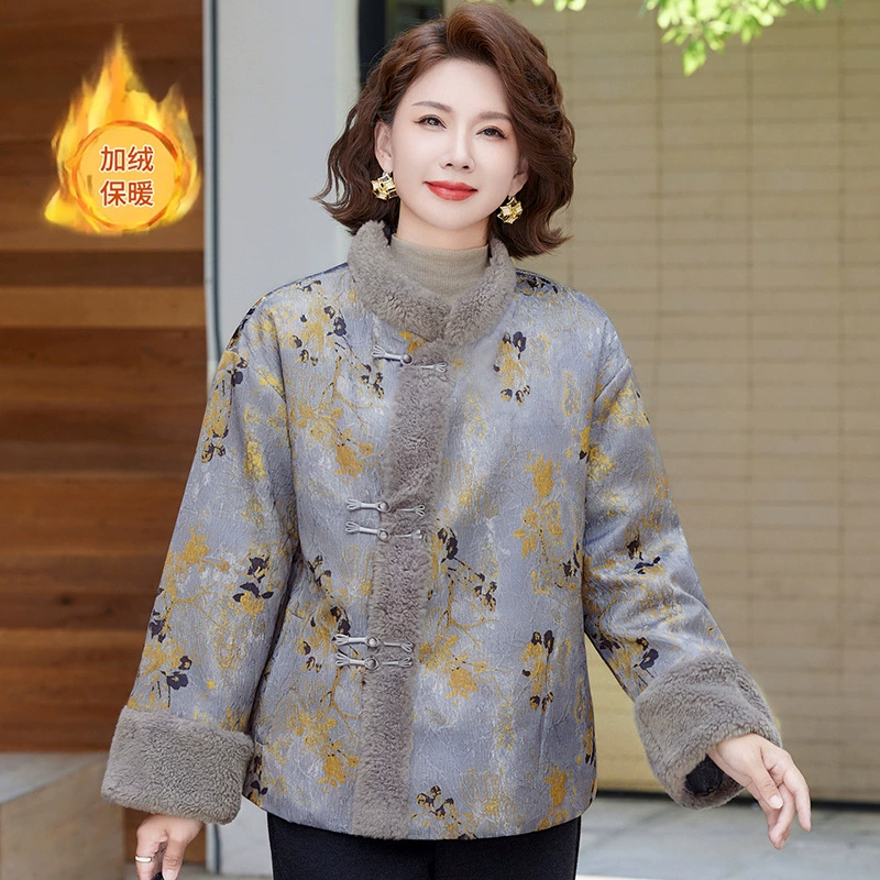 Летний комплект из двух предметов в китайском стиле для женщин среднего возраста, стильная блузка с коротким рукавом, День матери, новинка 2025 года