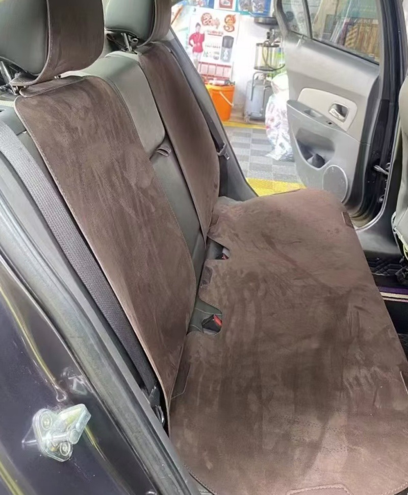 New Style Suede Car Seat Cushion, Universal for All Seasons, Perforated and Breathable, Soft Saddle-Shaped Cushion for Car Seats