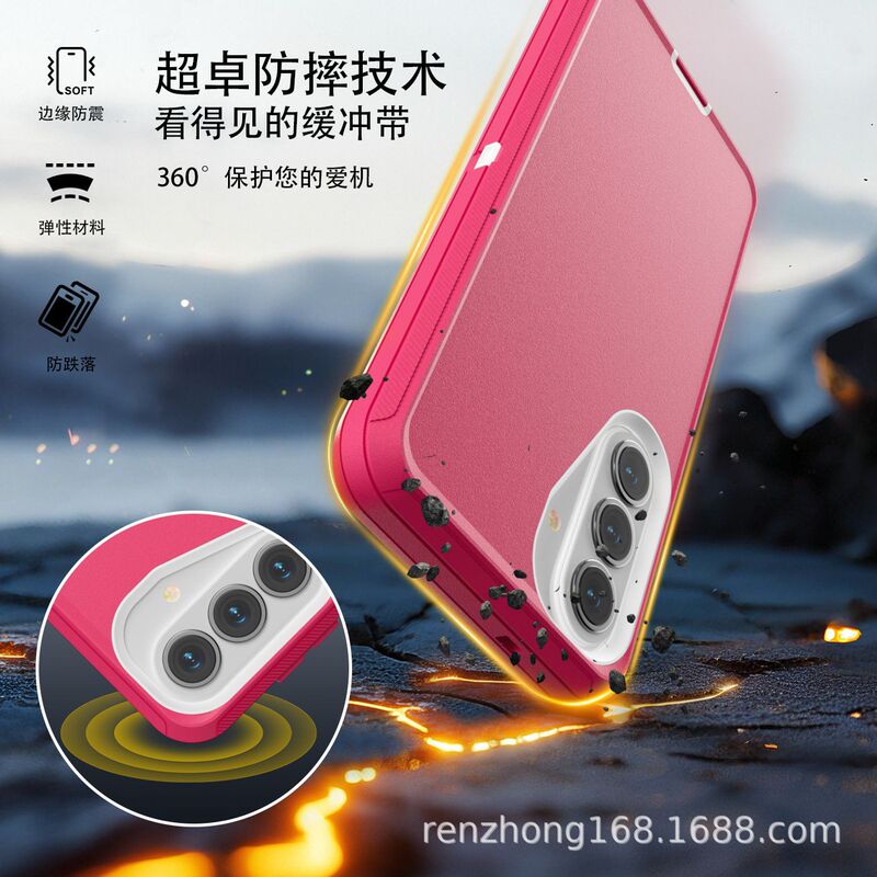 Suitable for Samsung S26/Plus/Ultra Heavy-Duty Three-Layer Protective Robot Phone Case, Anti-Drop and Durable Protective Cover
