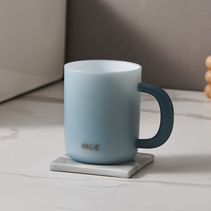 Tandborstkopp med färggradient för par i livsmedelsgodkänd plast_voghion.com