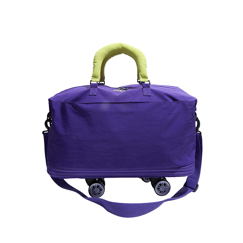 Nueva bolsa de viaje de tela de Oxford con ruedas, bolsa de viaje corto de gran capacidad, bolsa de almacenamiento para hombres, bolsa de embarque de viaje