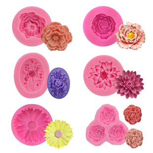 Rose Series Flip Sugar Silicone Cake Mold DIY Baking Tools West Point Baking Kitchen Cake Mold