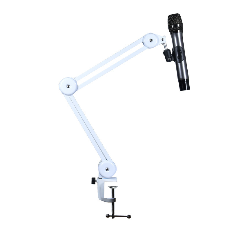 Soporte en voladizo de micrófono Soporte en voladizo de micrófono en vivo de escritorio universal sin resorte Soporte de metal retráctil plegable