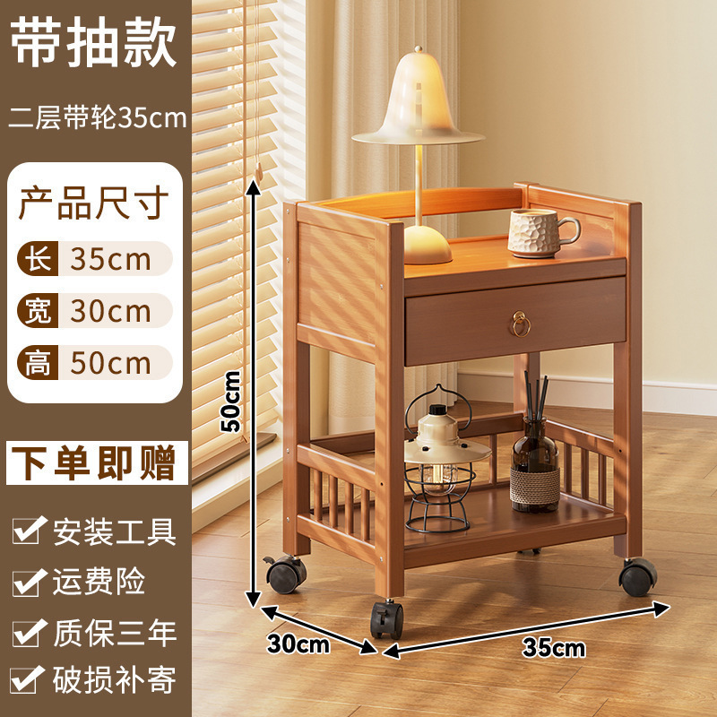 収納ラック多層収納ラックスナックトロリーリビングルーム竹本棚シンプルな床置きモバイルキッチン野菜ラック|undefined
