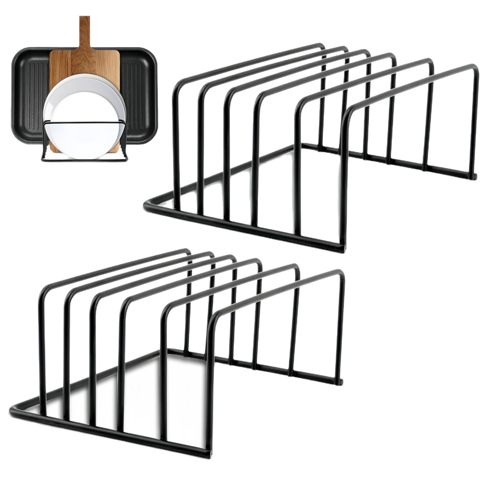 Estante Multiusos para Tablas de Cortar, Organizador de Cocina, Soporte para Tablas de Cortar, Estante Pequeño para Encimera o Piso