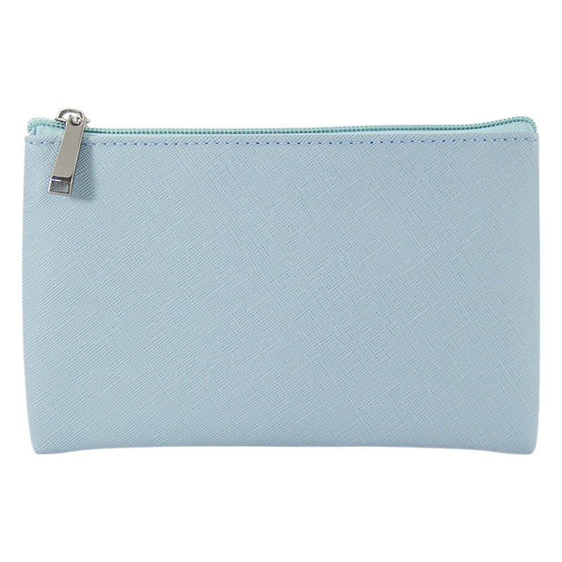 Portátil maquillaje lápiz labial bolsa de viaje maquillaje cepillo bolsa de almacenamiento simple púrpura PU cuero grande, mediano y pequeño cosmético bolsa