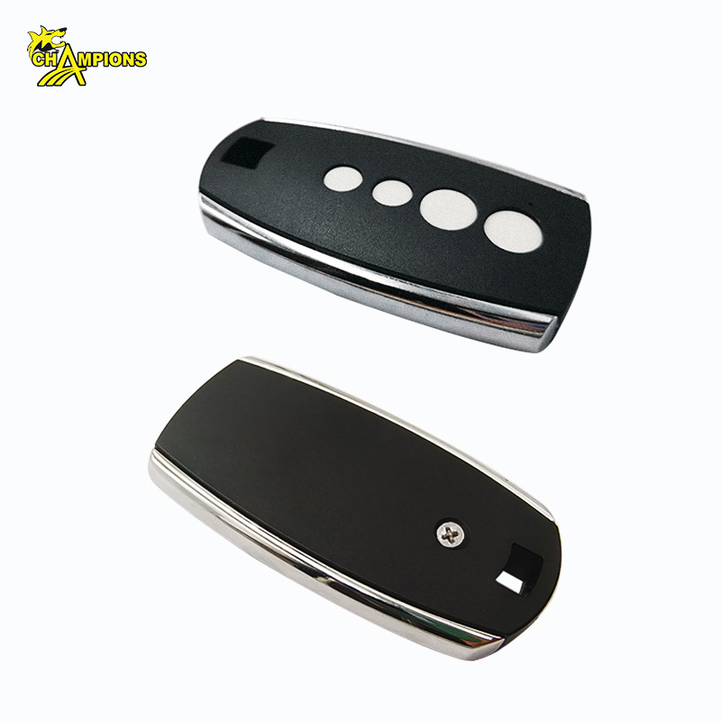 Control remoto con cuatro botones para puertas de garaje eléctricas, clonación inalámbrica para hogar inteligente, duplicador de control remoto de 433MHz para puertas correderas.