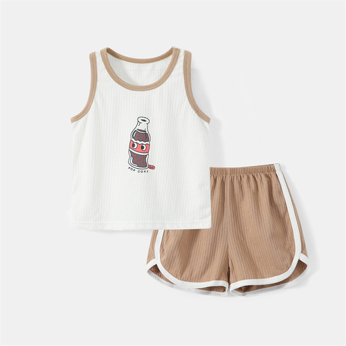 Baby onesie set summer thin sleeveless clothes pure cotton unisex children summer shorts cute super adorable