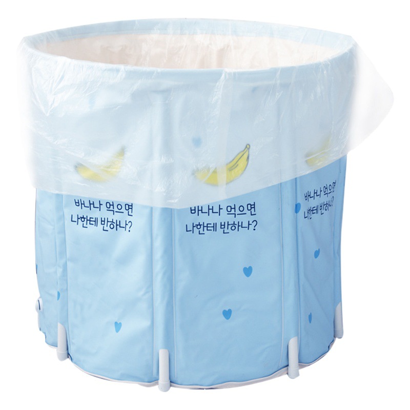 Disposable bath bag household thickened folding bag bathtub bath bucket cover for travel Hotel