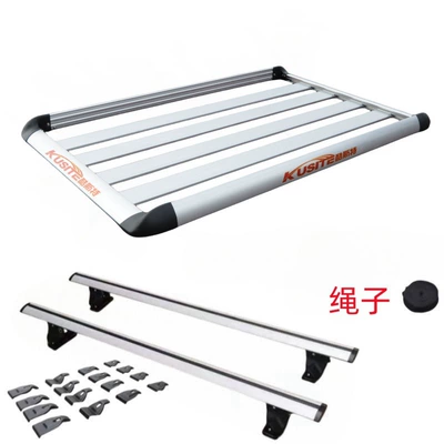 Roof Rack Sedan Modified | Roof rack - silver-single-layer-11-1m-tiger-claw-crossbar-rope-no-punching-required