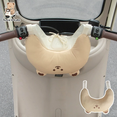 Elektromobil üçün bamper qoruyucu yastıqlar for Aima, Jinpeng, and Yadi, with - cute-bear-head-anti-collision-pad-enlarged-and-thickenedprotectiveupgraded-with-velcro