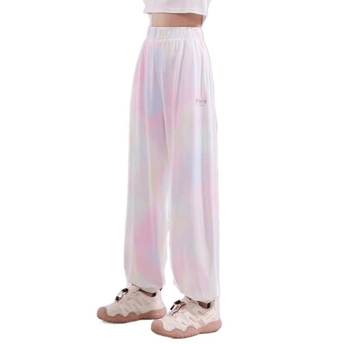 Girls' Summer Pants 2025 Children's Ice Silk Long Pants Summer Outfit Quick Dry Mosquito Repellent Pants Big Kids Thin Sun Protection Pants