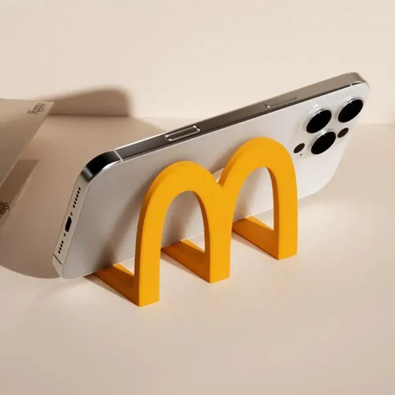 [携帯電話ホルダー] 携帯電話ホルダー小さな装飾品マクドナルドデスクトップクリエイティブオフィス学生ドラマ視聴ホルダー|undefined