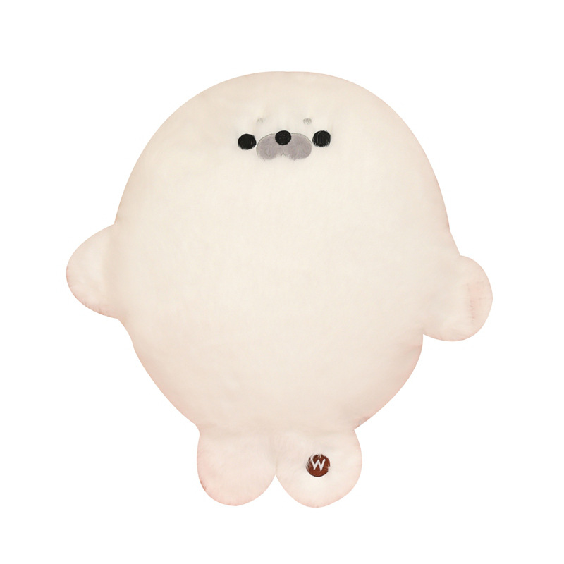 Seal calentamiento almohada de mano caliente niñas dormir almohada juguetes de peluche dormitorio de invierno oficina mano caliente