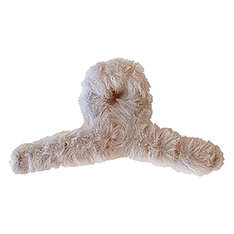 Clip de pelo de peluche cuchara trasera clip de pelo grande clip de otoño e invierno nuevo clip de pelo clip de tiburón clip tocado para las mujeres