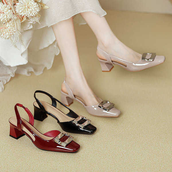 Sandals with a strap