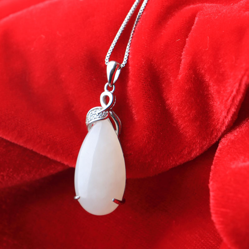 和田白玉吊坠0014