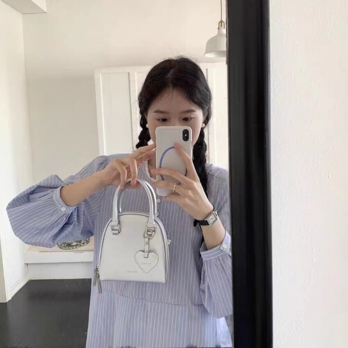 Rourou Chen Whiterm Korean version niche design women's bag new cute portable shell bag single shoulder crossbody bag