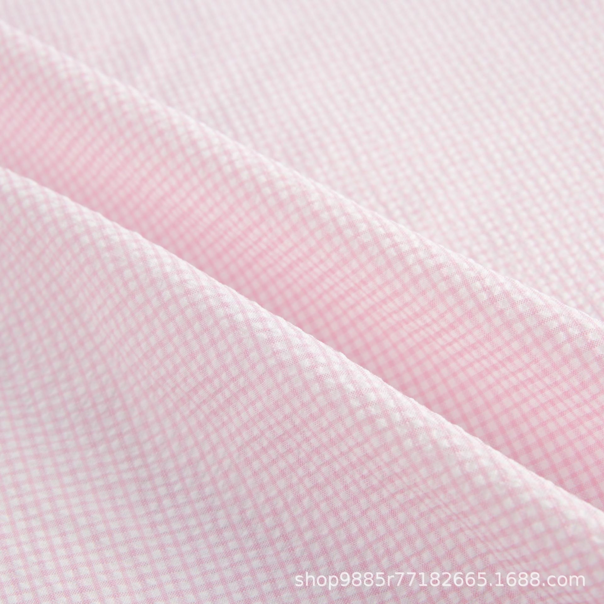 现货供应 厂家直销小清新田字格子布料面料