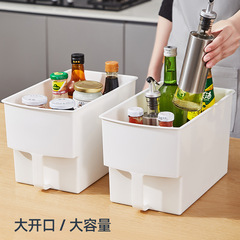 Huanli with Handle Storage Box Kitchen High-Rise Cabinet Handle Snack Miscellaneous Stackable Sideboard Storage Basket