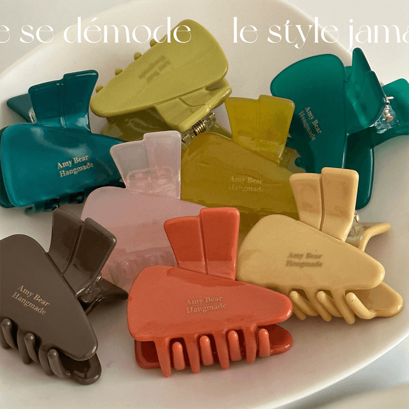 Nuovo stile coreano forcina per capelli oro standard piccola dimensione triangolo impugnatura per capelli multicolore carina carota impugnatura frangia piccola forcina per capelli_voghion.com