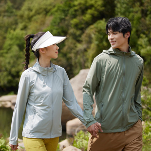 Ice Silk Sun Protection Clothing Women's 2024 Summer New Lightweight Breathable Removable Hat Couple's Cool Sun Protection Clothing for Men