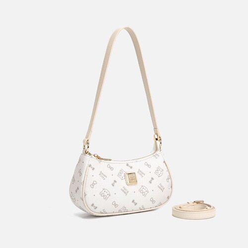 Bago Lady 2025 Unique Cartoon Print Baguette Bag, Versatile Mini Shoulder Bag for Women, Crossbody Bag 8205-3