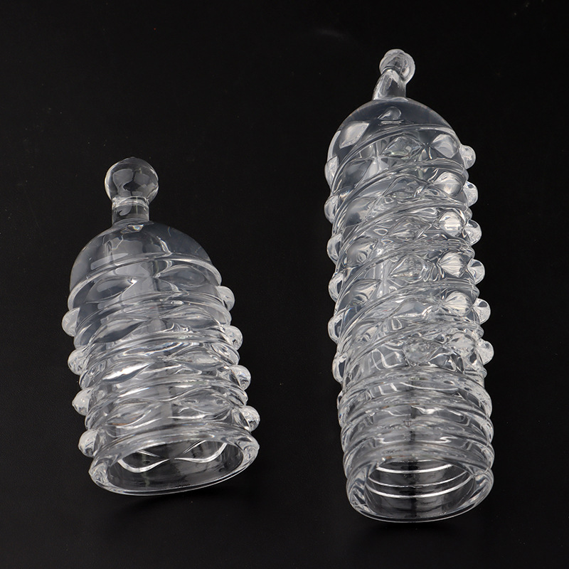 Beaded Extension Sleeve with Large-Particle Texture, Manual TPE Adult Toy — detail image 6