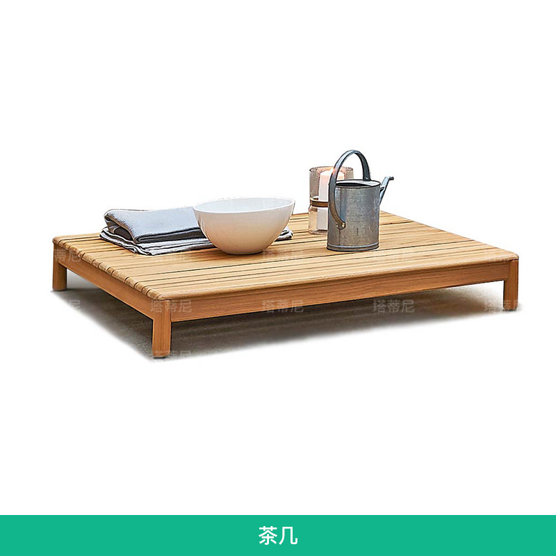 Sofá de teca para exteriores, muebles impermeables y resistentes al sol para patio y terraza, sofá de madera maciza para sala de estar de hotel o alojamiento tipo bed and breakfast image 11