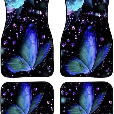 Avtomobil döşəmə paspasları — a generation of hair - car-floor-mats-28-3545-4868cm-two-pairs-of-a-total-of-four-pieces