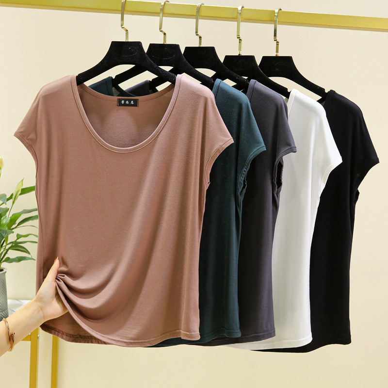 Modal Sleeveless T-Shirt for Women, Summer Korean Style, New Fashionable Versatile Round Neck Top, Loose Base Shirt, Trendy