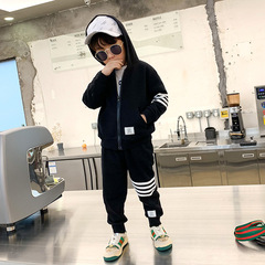 男童春裝套裝新款男寶寶春秋帥氣潮洋氣小童衣服男孩春季兒童運動