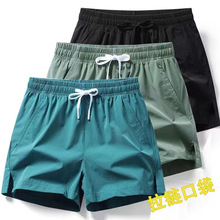 夏季薄款短裤男士三分裤运动跑步健身训练裤子蓝球裤速干透气弹力