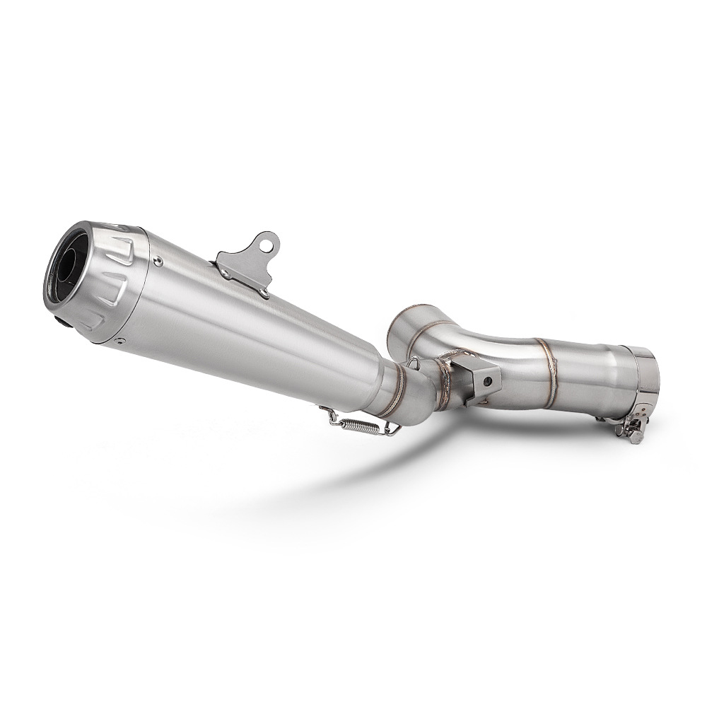 Motorcycle exhaust pipe suitable for DUKE125 250 390ADV stainless steel mid-section and tail-section silencer