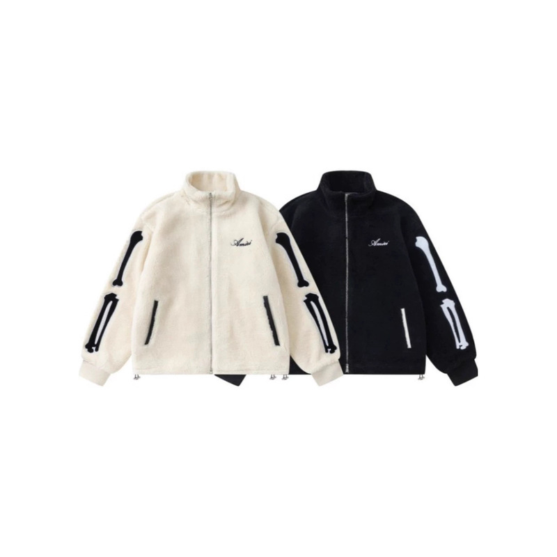 25S Cross-Border Trendy Brand Spring and Autumn Amiri Icon New Casual Versatile Color-Blocking Unisex Jacket Top 25S Cross-Border Trendy Brand Spring and Autumn Amiri Icon New Casual Versatile Color-Blocking Unisex Jacket Top
