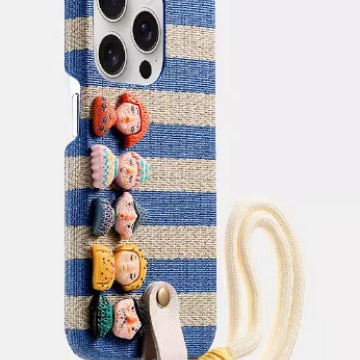 Dibujos animados para niños y niñas familia Apple 16promax tres paquetes de piel de imitación Apple 15/14pro funda para teléfono ip13