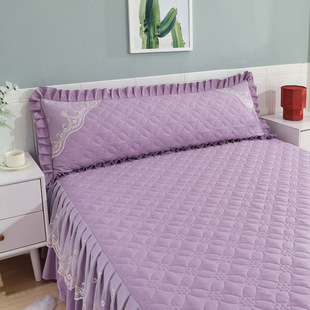 Korean version of lace double long pillowcase 1.5 meters cotton 1.2 meters pillowcase 1.8 meters thick single double pillowcase