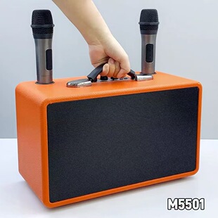 New Product M5501 Wireless Microphone Karaoke Audio Microphone Double Chorus Bluetooth Speaker Mobile Phone Wireless Microphone