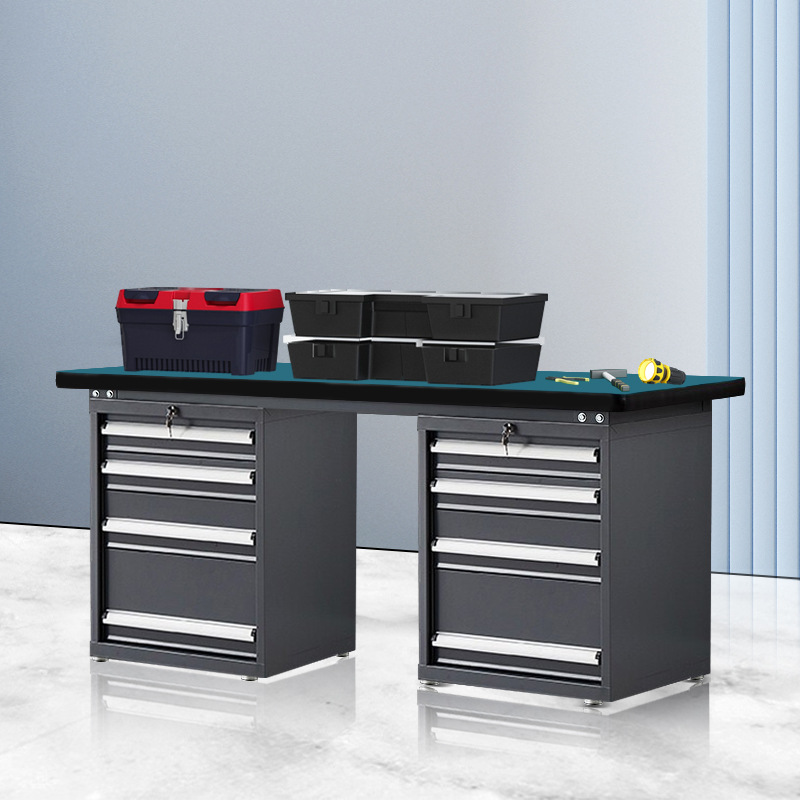 重型工作台电子厂钢制装配台实验室实验桌车间操作台多功能钳工台