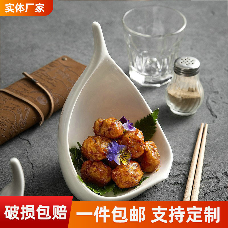 새로운 중국 요리 상업용 식기 절묘한 고급 중국 스타일 젠 화이트 호텔 레스토랑 창조적 인 요리