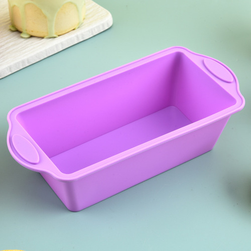 Cross-border direct supply silicone cake molds rectangular bread baking trays household DIY baking supplies toast bread molds
