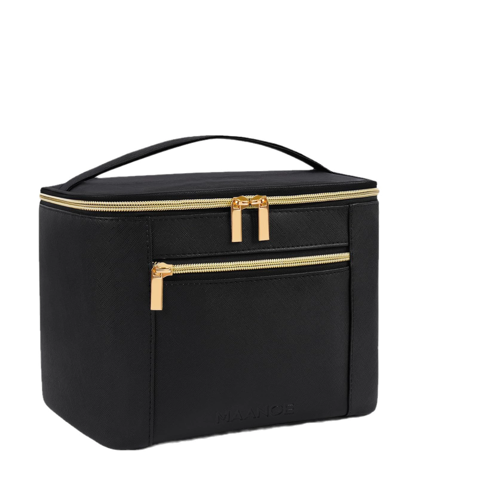 Polyurethane cosmetic bag, handheld shoulder bag, organizer bag, capacious waterproof bag, custom-made