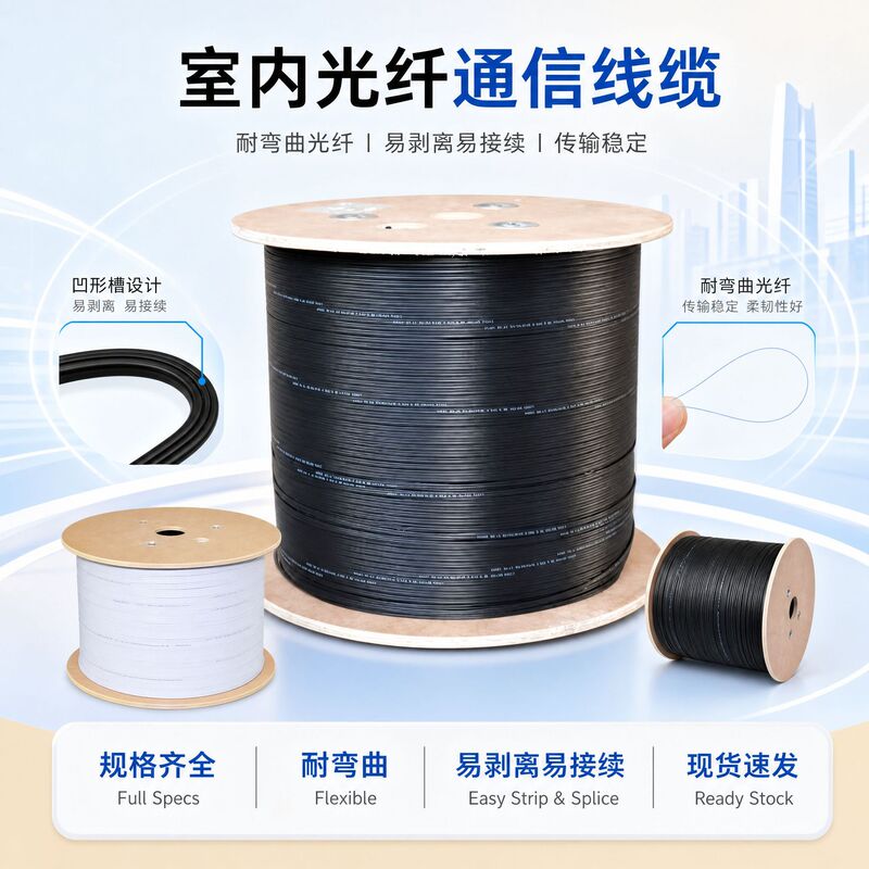 In-Stock Wholesale Micro-Cable Outdoor Communication Air-Blown Micro-Optical Cable Fiber Unit Fiber Optic Drop Cable Fiber Optic Cable