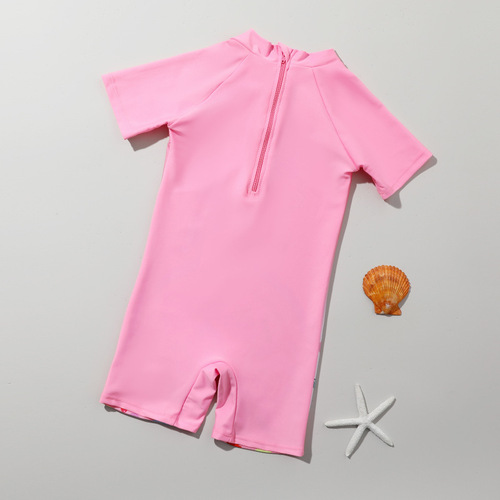  New Cartoon One-piece Baby Girl Swimsuit Sunscreen Beach Wear Children's Swimsuit Quick-Drying Sunscreen Swimsuit for Women