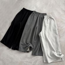 即墨女装 有没有人懂这个裤子！韩代 客供棉圈基础款阔腿七分卫裤