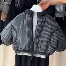男女童外套2025新款冬装棉袄儿童保暖百搭加厚棉服男孩冬季棉衣潮