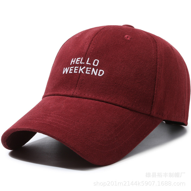 帽子女新款春秋季休闲百搭显脸小大头围字母刺绣宽弯檐男女棒球帽|undefined