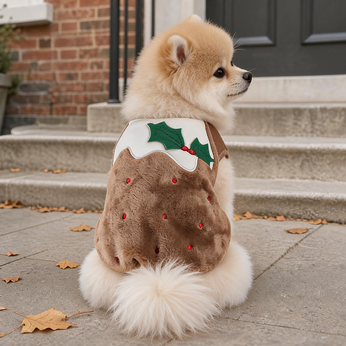 Ropa para perros y gatos PETCIRCLE, colección de otoño e invierno, forrada de lana, cálida, con un lindo diseño transformable.