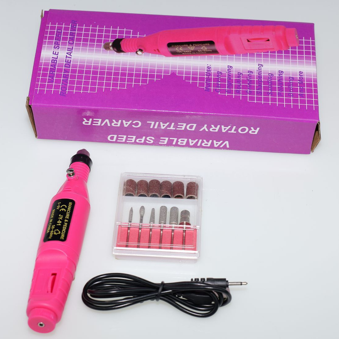 Removedor de uñas portátil mini máquina de uñas Pluma mini pulidor de uñas eléctrico herramienta de uñas traje