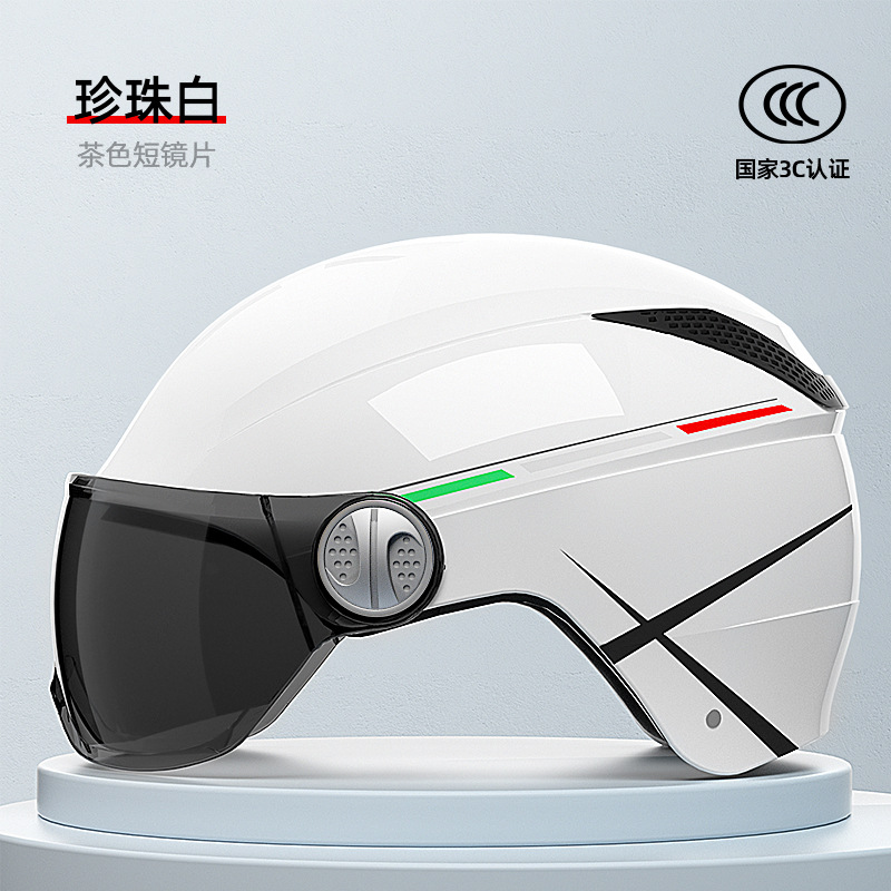 [Personalizado] Casco de motocicleta certificado 3C para vehículos eléctricos, casco transpirable unisex para adultos de verano.